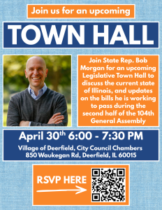 Rep. Morgan to Host Spring Legislative Town Hall in Deerfield